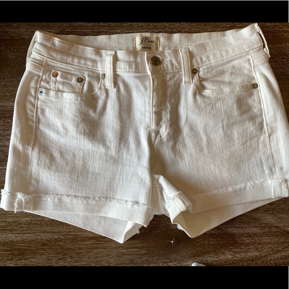 Jcrew White Denim Short